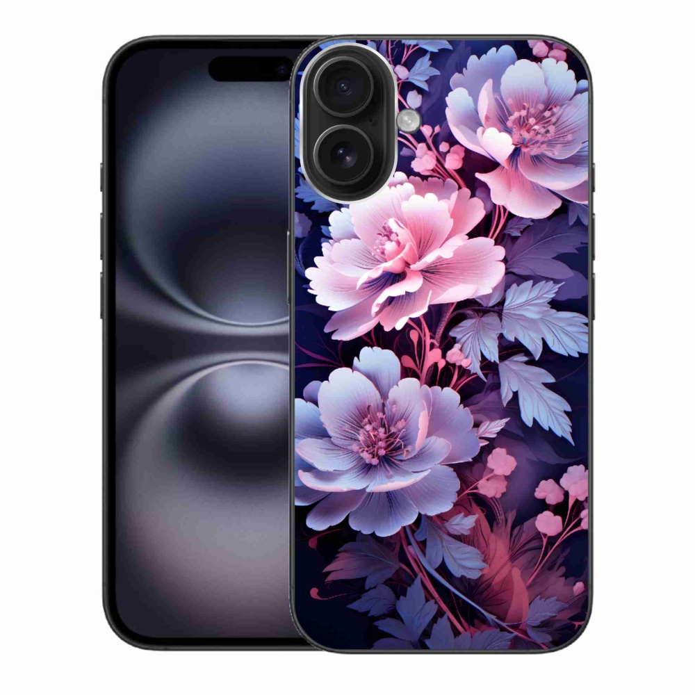 Gél borítás mmCase iPhone 16 Plus készülékhez - virágok 11