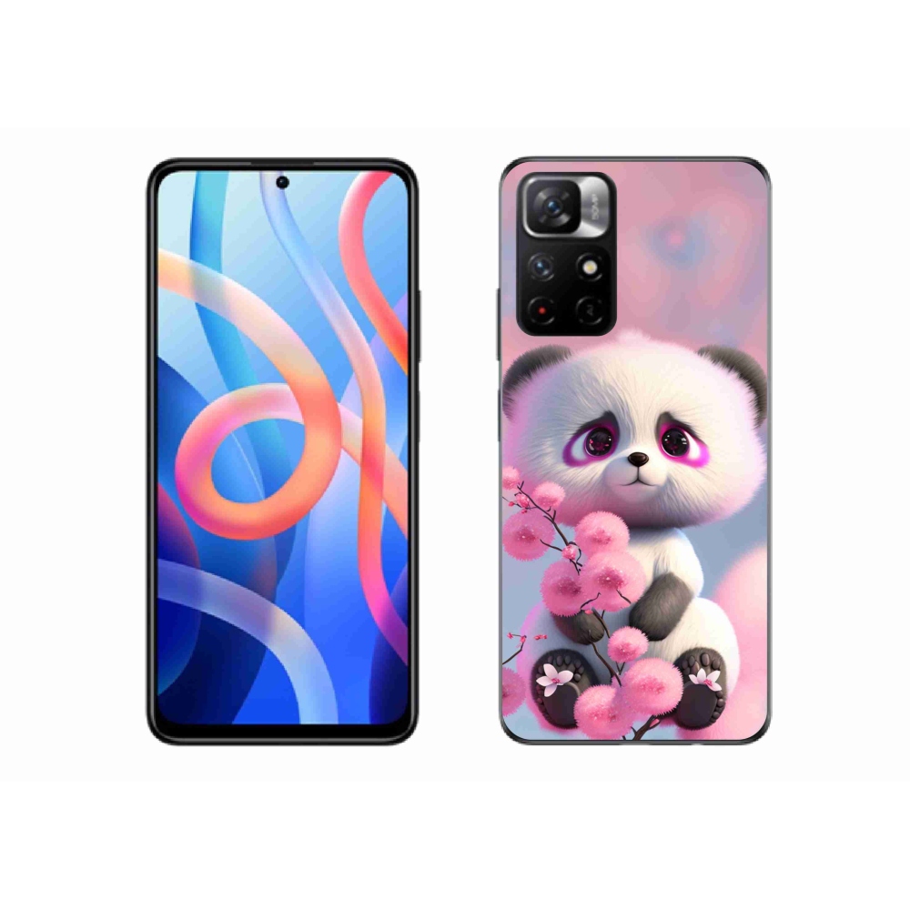 Gél borító mmCase a Xiaomi Redmi Note 11S 5G számára - aranyos panda 1