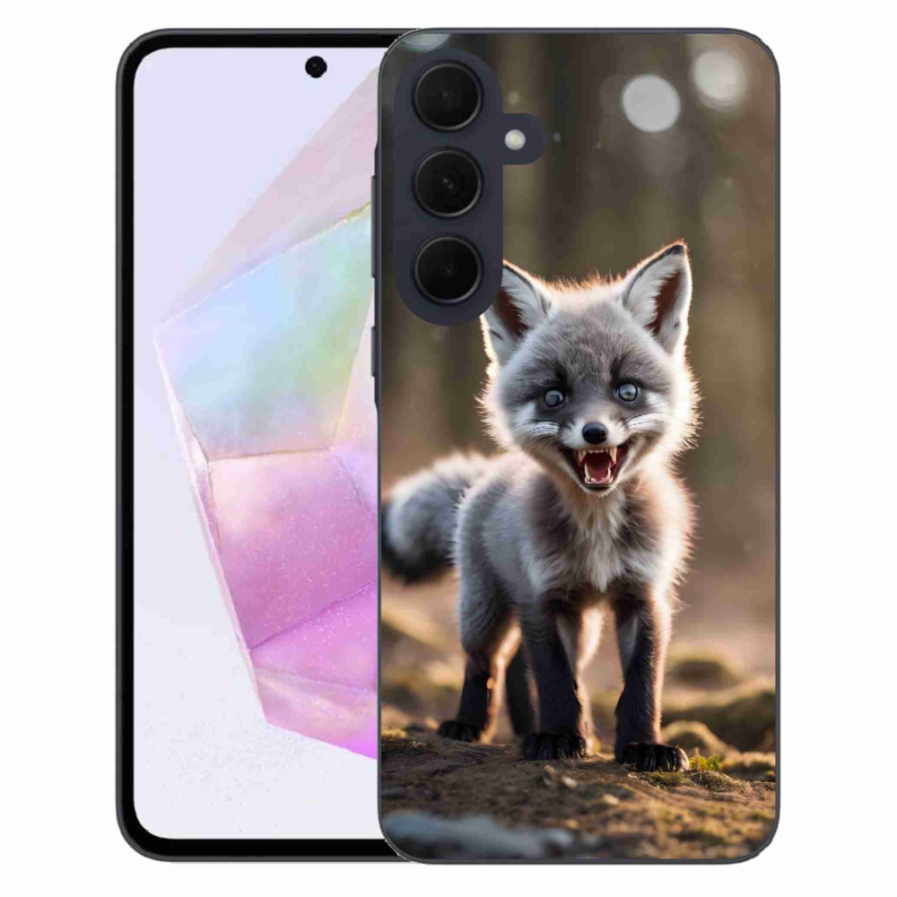 Gél védőhuzat mmCase Samsung Galaxy A35 5G - angry fox - Samsung Galaxy A35 5G - angry fox