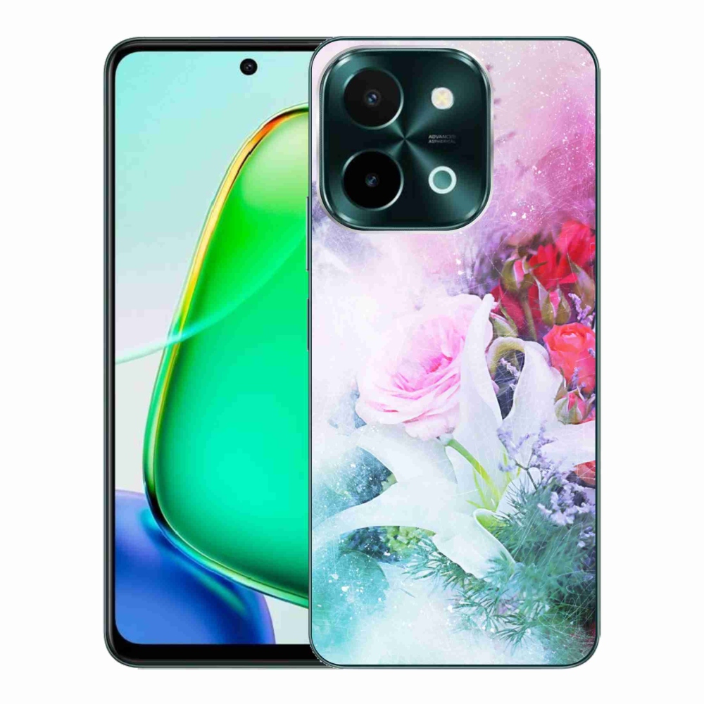 Zselés borítás mmCase a Vivo Y28-hoz - virág 4