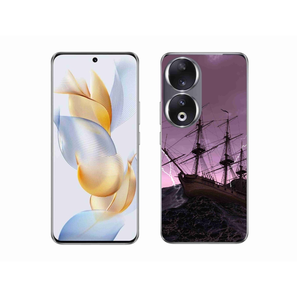 Zselés borítás mmCase a Honor 90-hez - hajó a viharban
