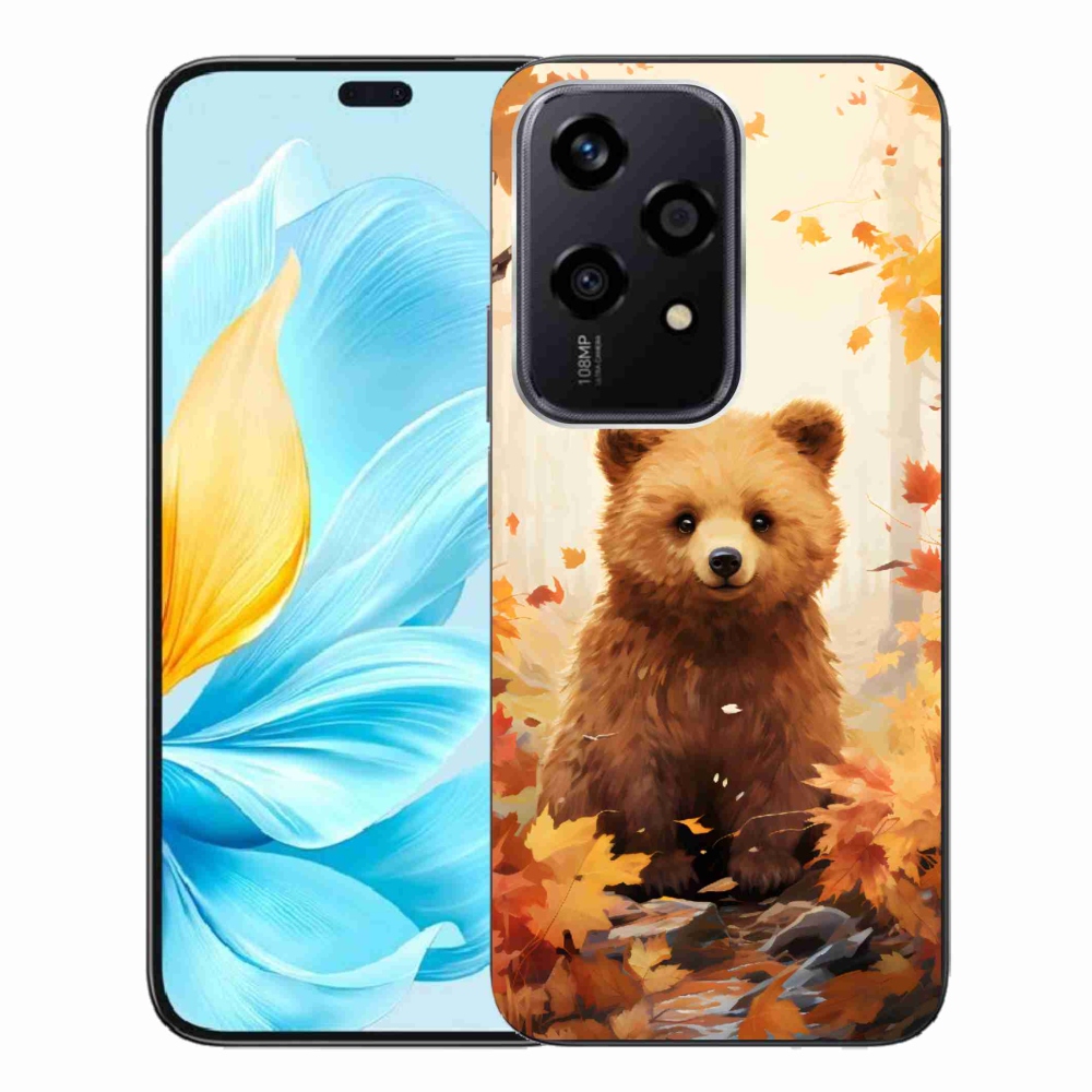 Zselés borítás mmCase a Honor 200 Lite 5G számára - medve az erdőben