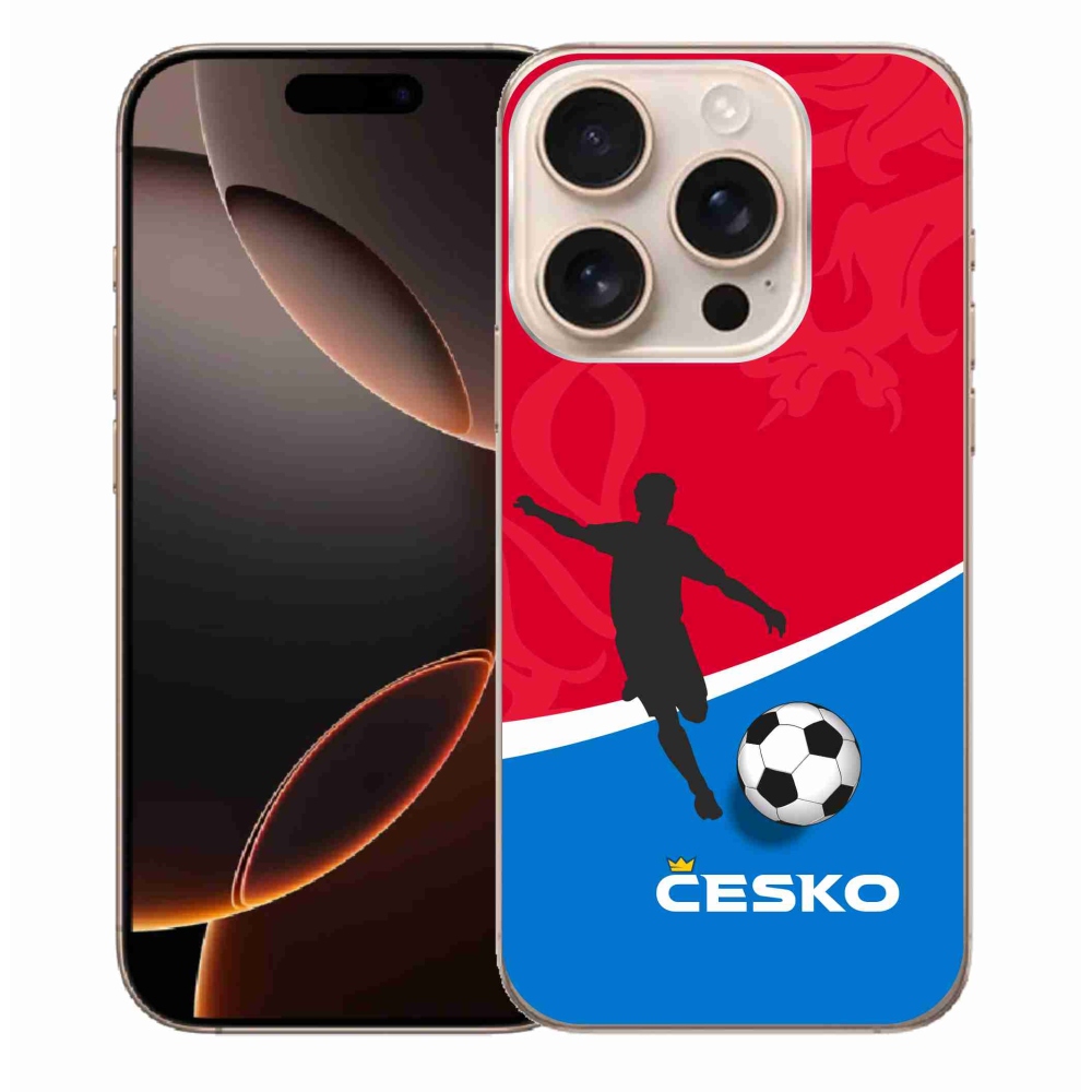 Gél borítás mmCase iPhone 16 Pro Max készülékhez - futball Csehország
