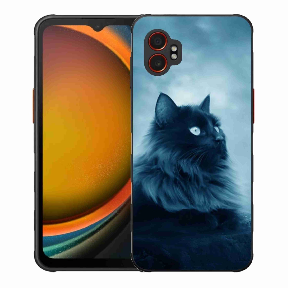 Zselés borítás mmCase Samsung Galaxy Xcover 7 Pro - fekete macska 1