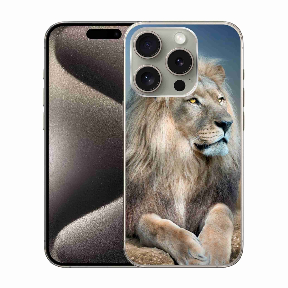 Gél tok mmCase iPhone 15 Pro készülékhez - Lion 1