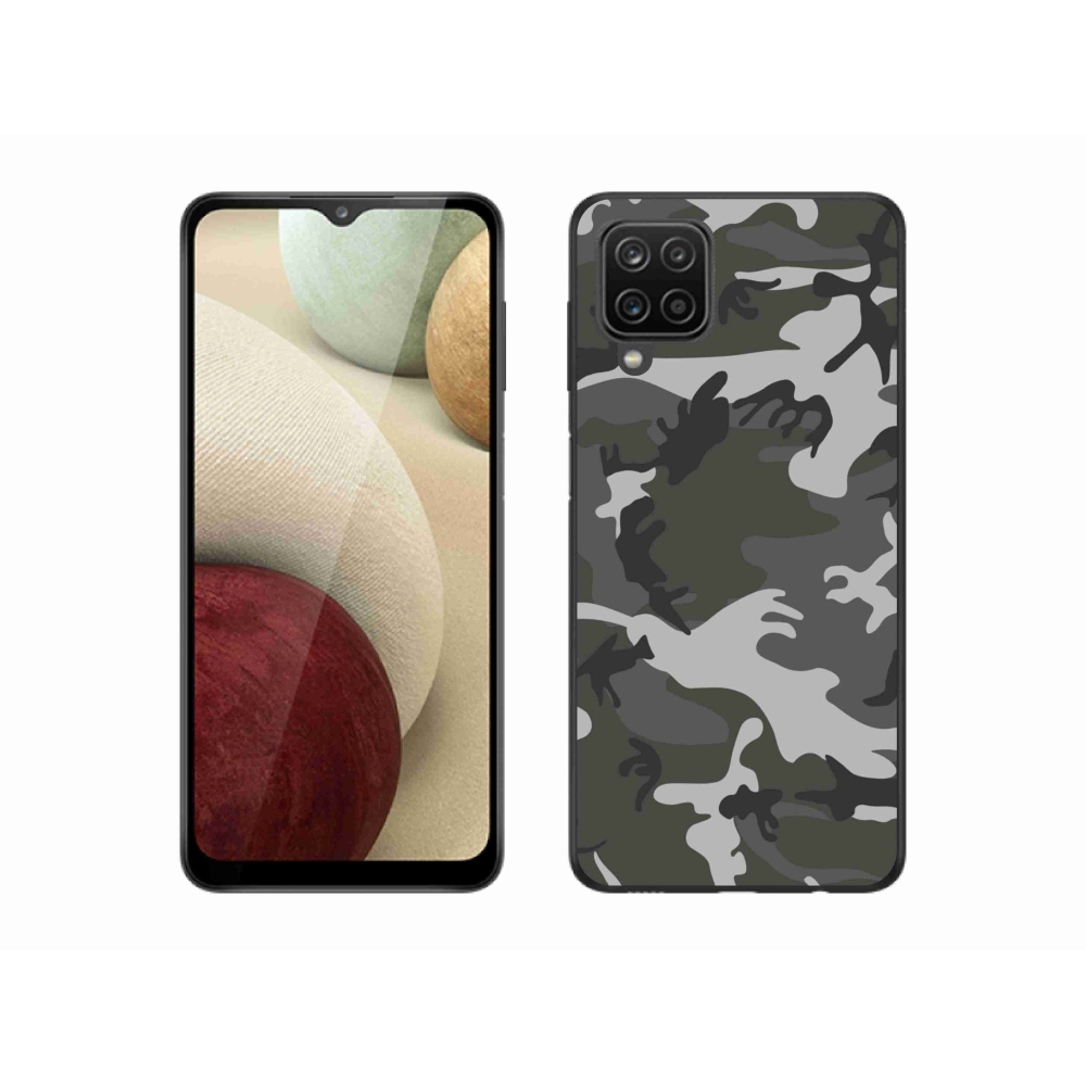 Zselés borítás mmCase Samsung Galaxy A12 készülékhez - terepszínű minta