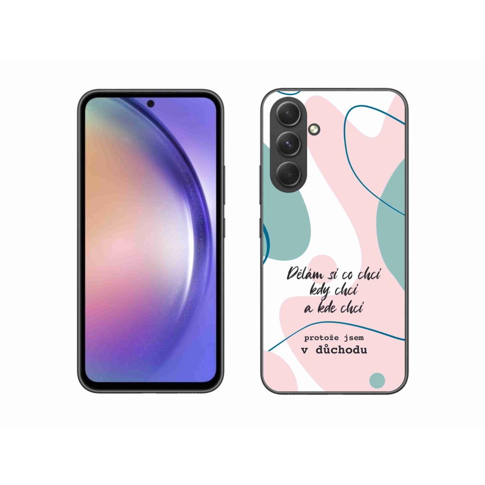 Gél borító mmCase Samsung Galaxy A54 5G - vicces szöveg 10 fehér háttér