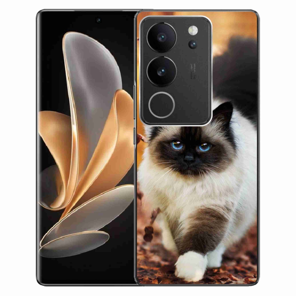 Gél tok mmCase a Vivo V29 5G készülékhez - macska