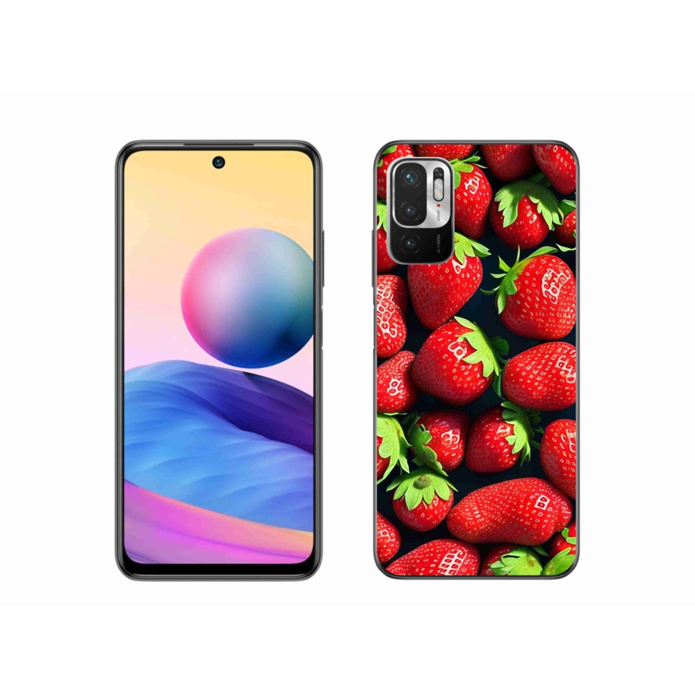 Gél borítás mmCase a Xiaomi Redmi Note 10 5G készülékhez - eper