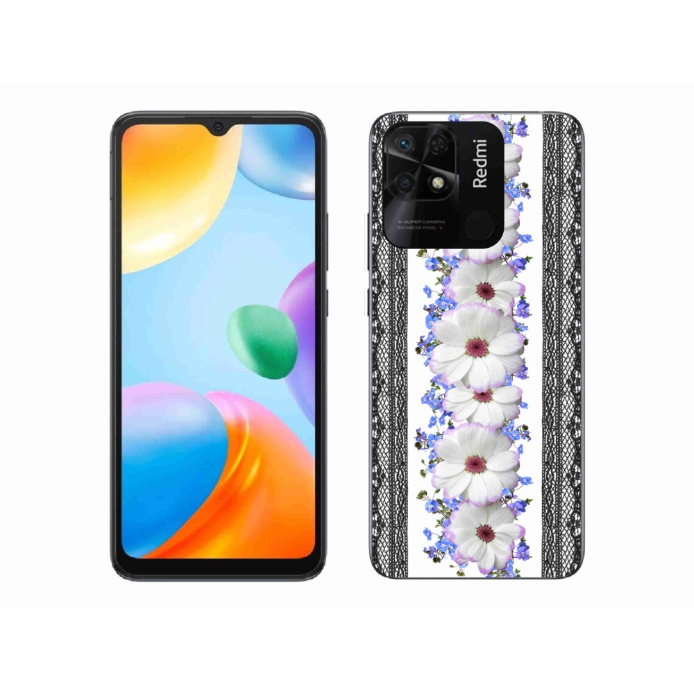 Gél borító mmCase a Xiaomi Redmi 10C-hez - virágok 8