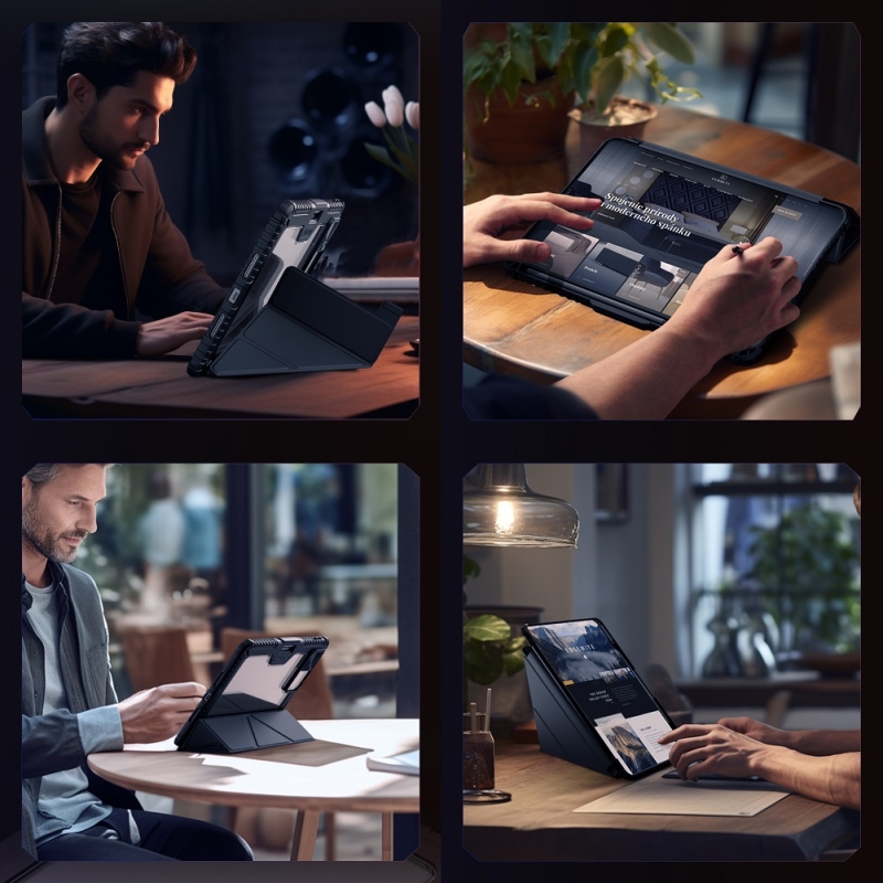 Nillkin Bumper PRO védőtok, többszögű, Xiaomi Pad 7/7 Pro-hoz, fekete