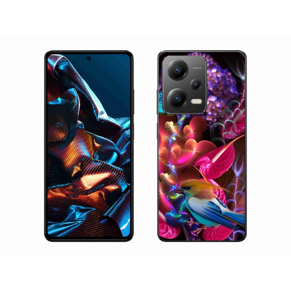 Gél borító mmCase a Xiaomi Redmi Note 12 Pro 5G-hez - színes virágok