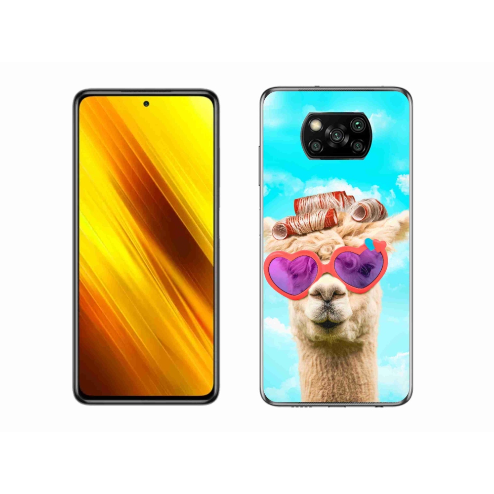 Gél borítás mmCase a Xiaomi Poco X3 Pro számára - szemüveges láma