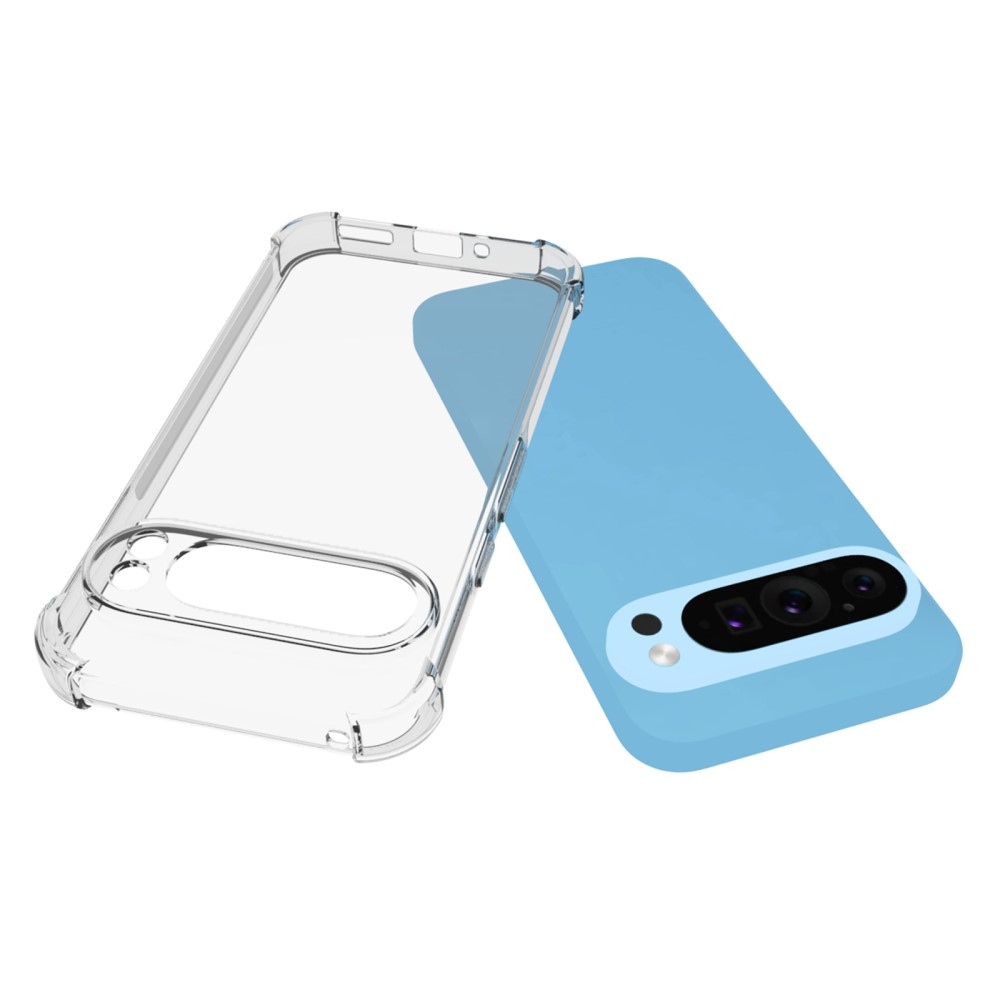 IDEWEI zselés tok megerősített sarkokkal a Google Pixel 9 Pro számára - átlátszó