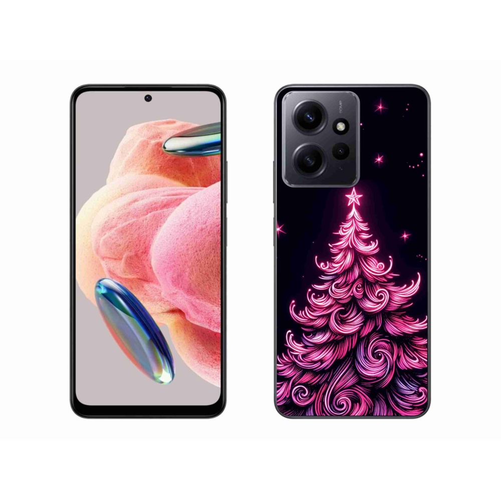 Gél borítás mmCase a Xiaomi Redmi Note 12 4G-hez - neon karácsonyfa 2