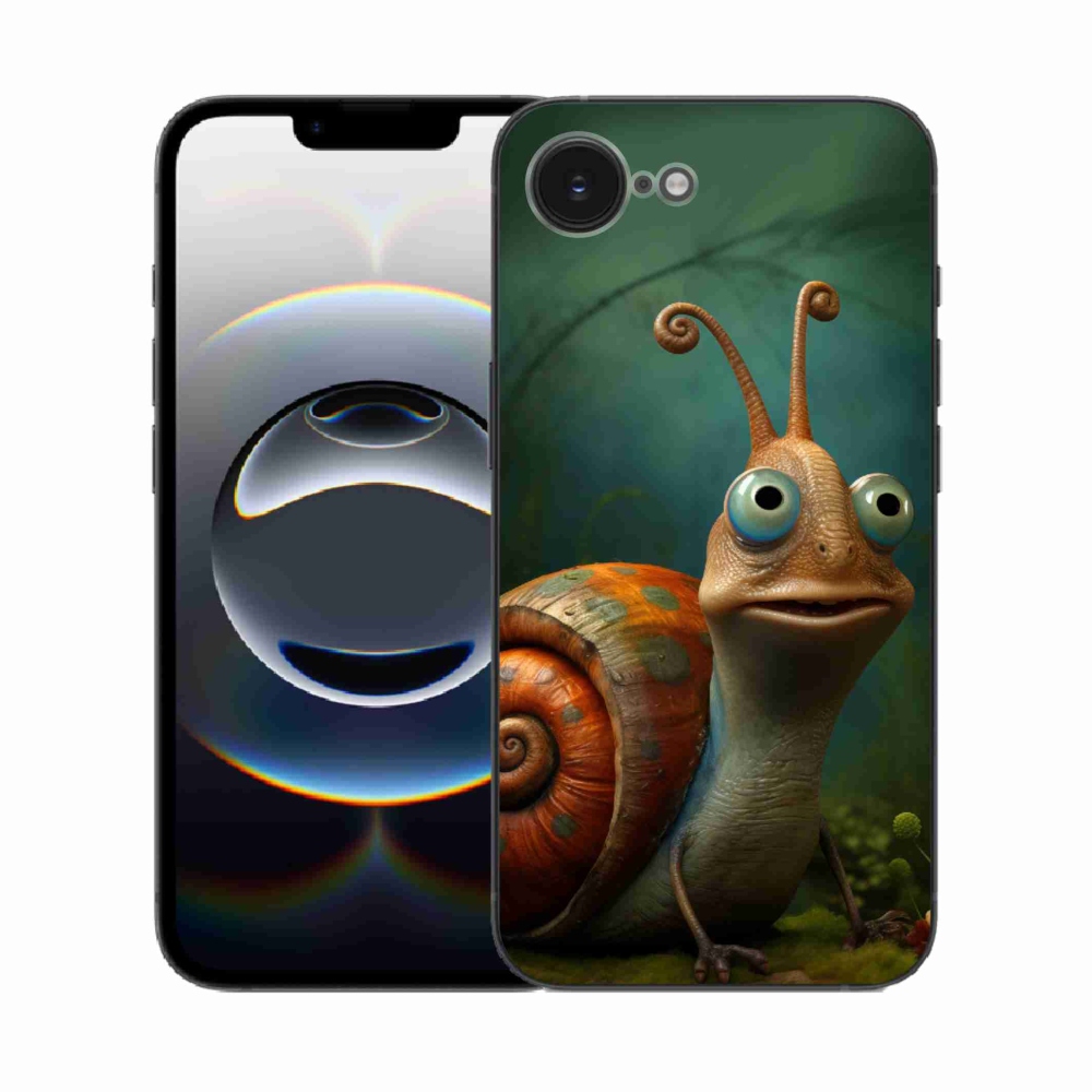 Zselés borítás mmCase iPhone 16e készülékhez - csiga