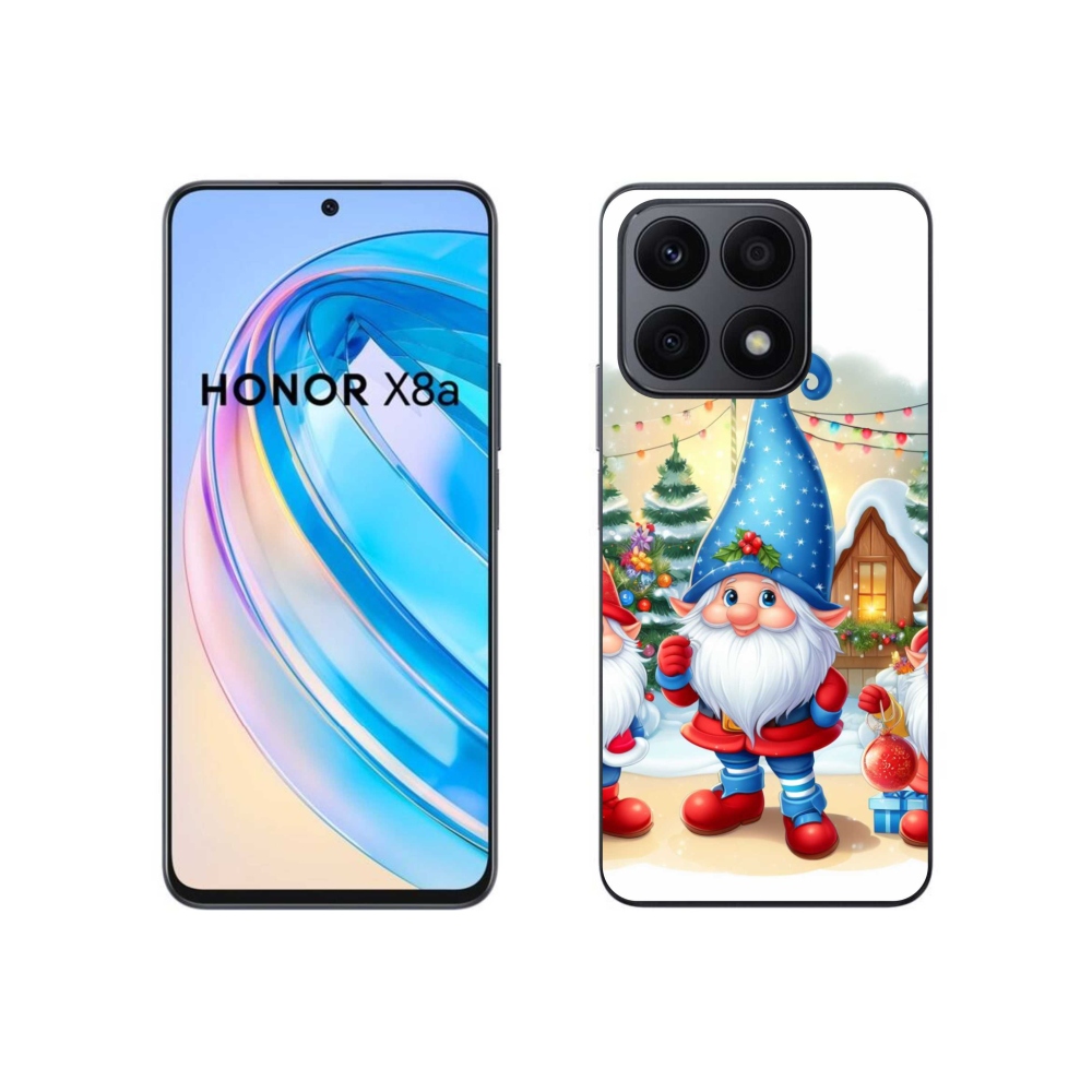 Gél borítás mmCase a Honor X8a számára - Karácsonyi manók