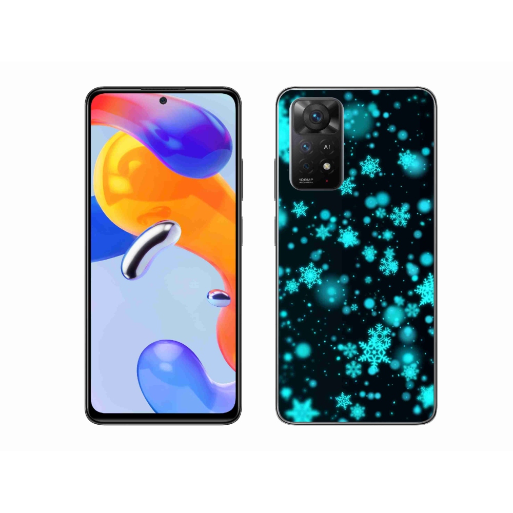 Gél borítás mmCase a Xiaomi Redmi Note 11 Pro 4G/5G - hópelyhek 1