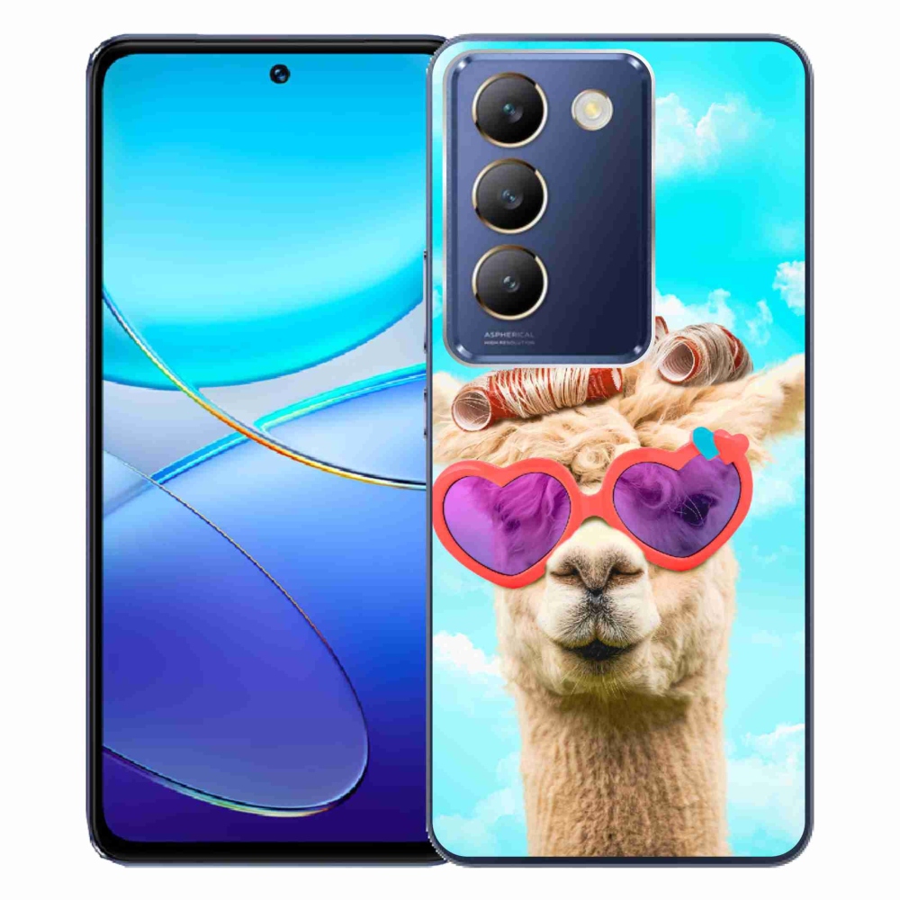 Zselés borítás mmCase a Vivo V40 SE 4G/5G készülékhez - szemüveges láma