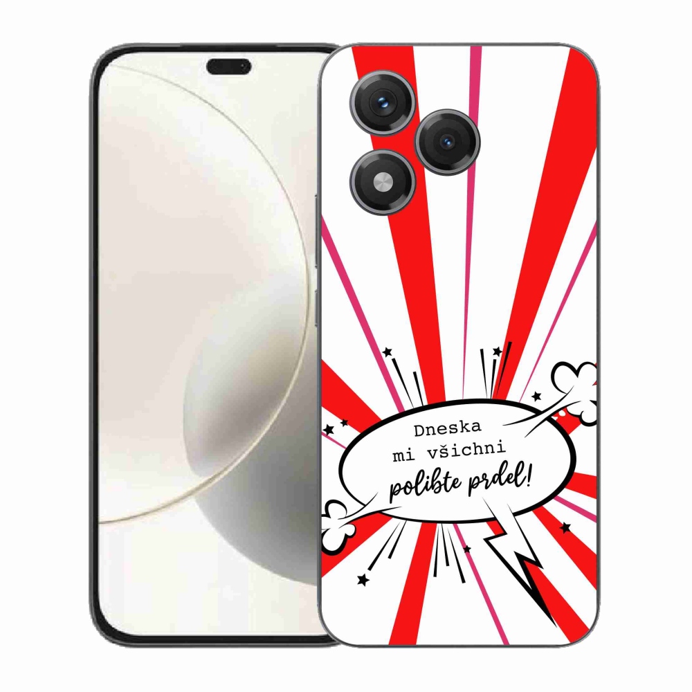 Gél borító mmCase a Honor 400 Lite-hoz - vicces szöveg 15 fehér háttérrel