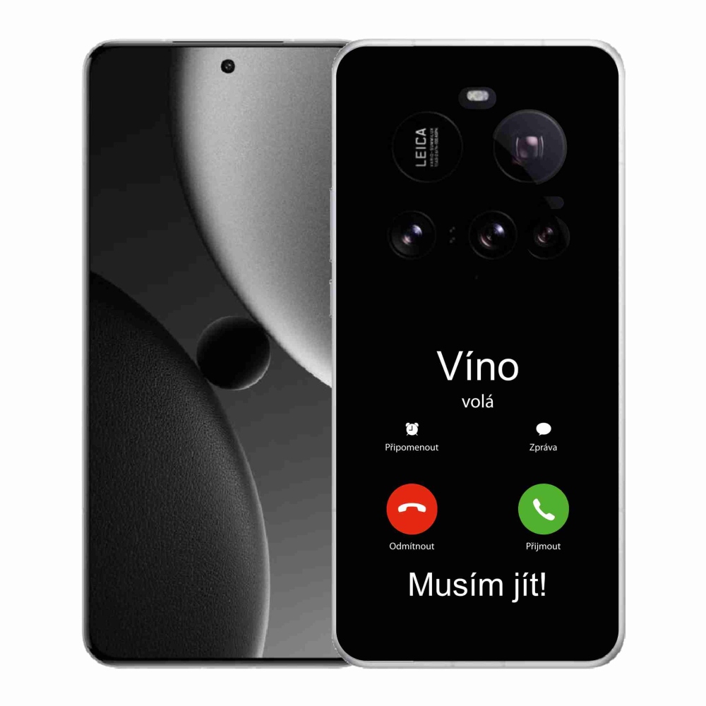 Gél borítás mmCase a Xiaomi 15 Ultra - bor hívja fekete háttérrel