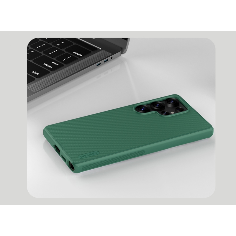 Nillkin Super Frosted PRO hátlap a Samsung Galaxy S25 Ultra sötétzöldhöz