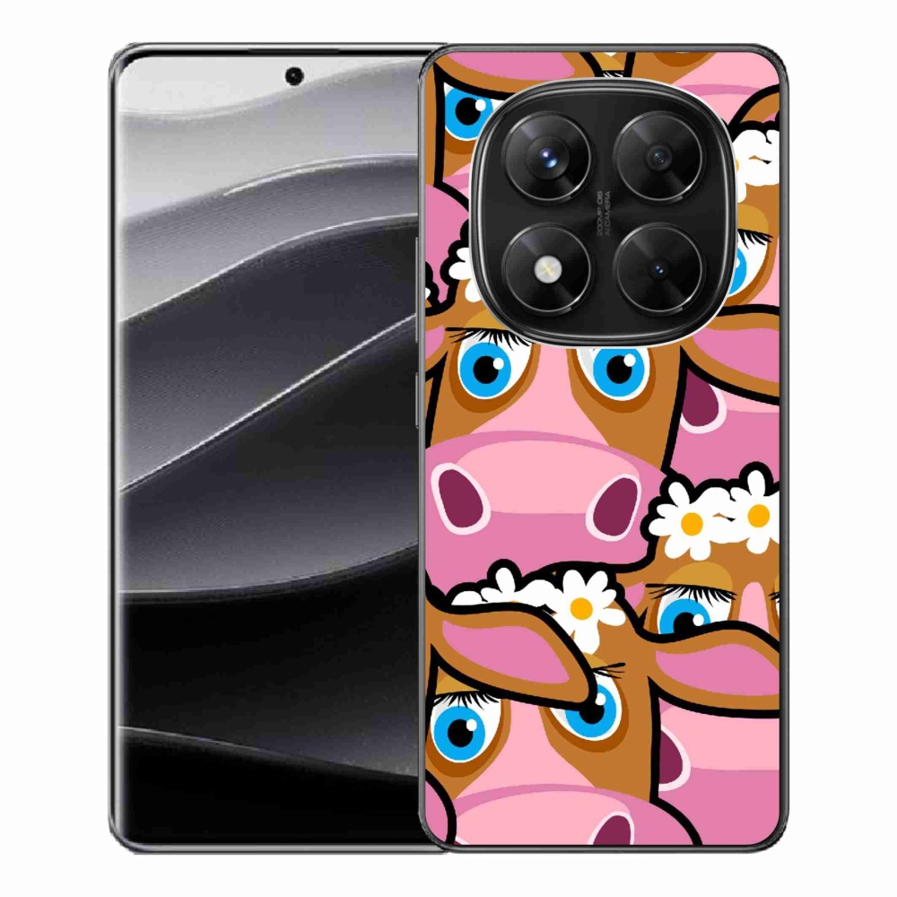 Gél borítás mmCase a Xiaomi Redmi Note 14 Pro 5G/Poco X7 5G számára - karikatúrás tehenek