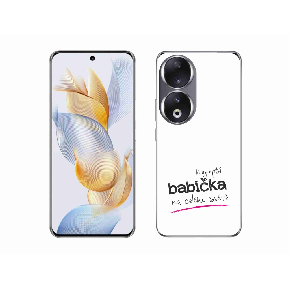 Gél borítás mmCase a Honor 90-hez - Best Grandma 4 fehér háttérrel