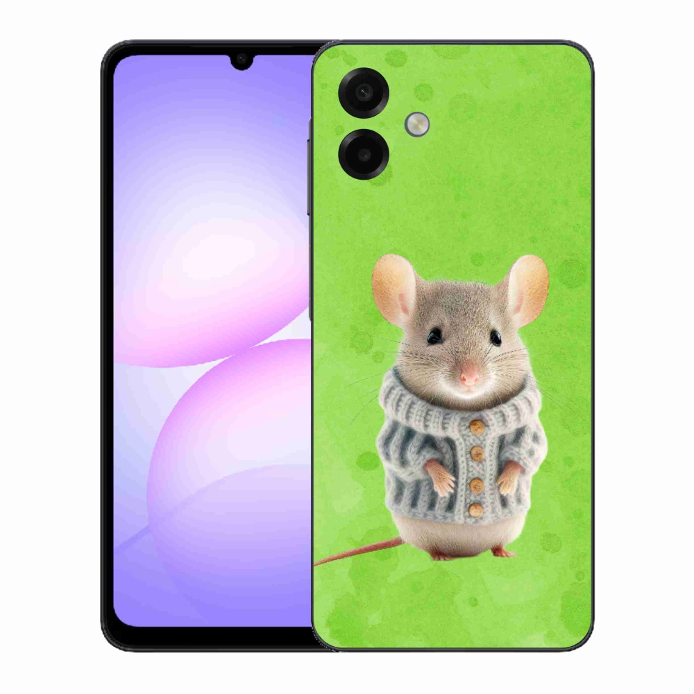 Gél borító mmCase Samsung Galaxy A07 4G - egér pulóverben