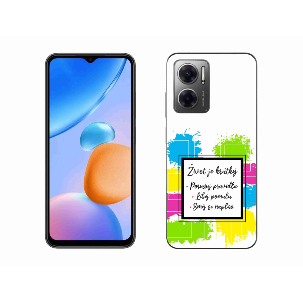 Gél borító mmCase a Xiaomi Redmi 10 5G - Idézet 5 fehér háttérrel