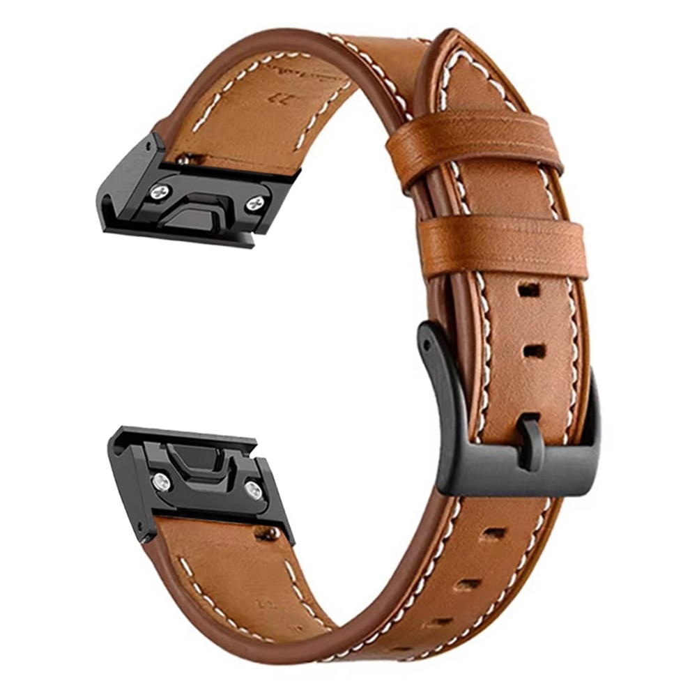 Leathe műbőr szíj a Garmin Fenix 8 Pro 47 mm-es és a Fenix 8 47 mm-es modellekhez – barna