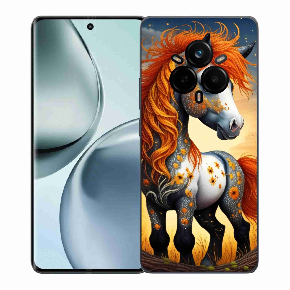 Zselés borítás mmCase a Realme 14 Pro+ 5G számára - színes póni