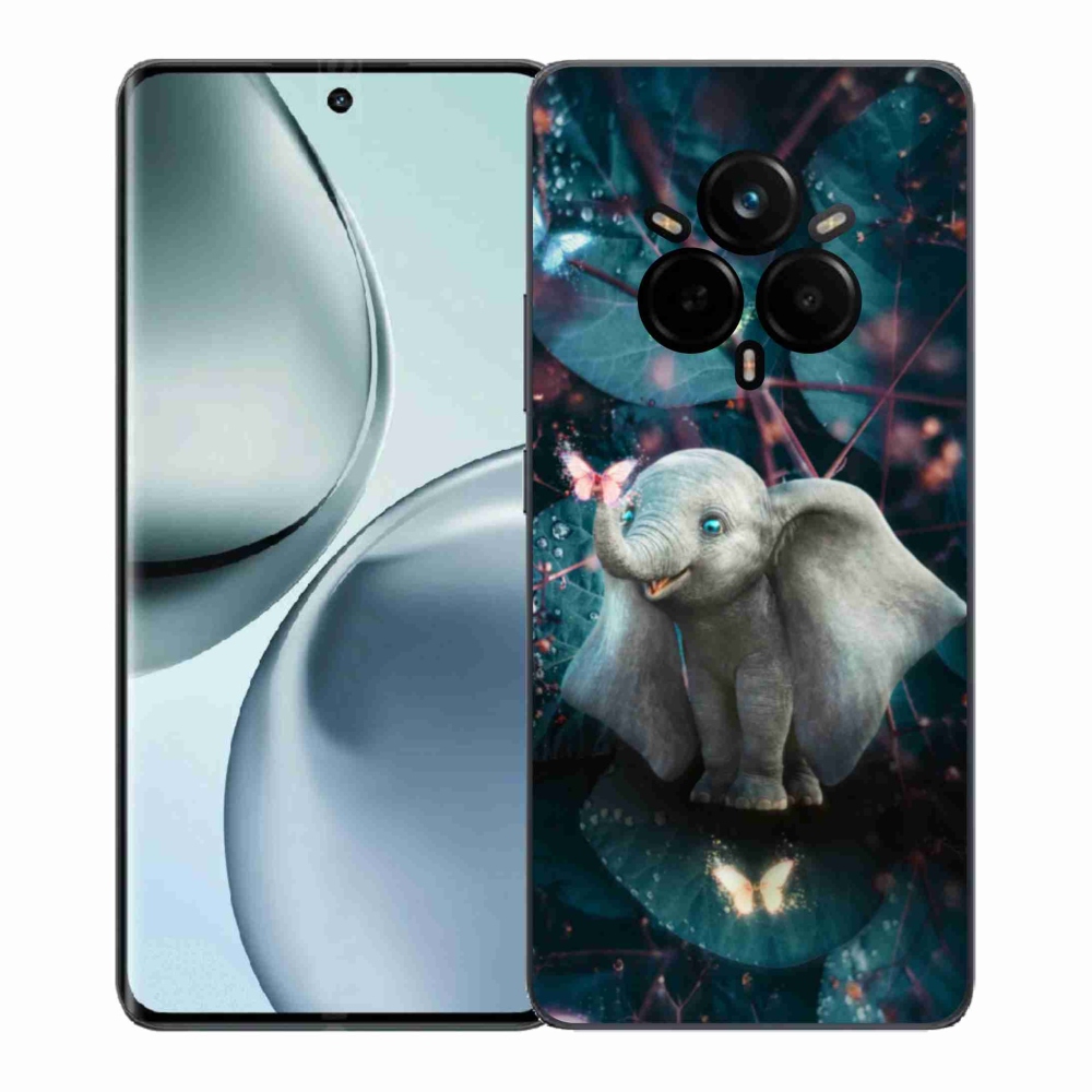 Gél borítás mmCase a Realme 14 Pro 5G készülékhez - aranyos elefánt