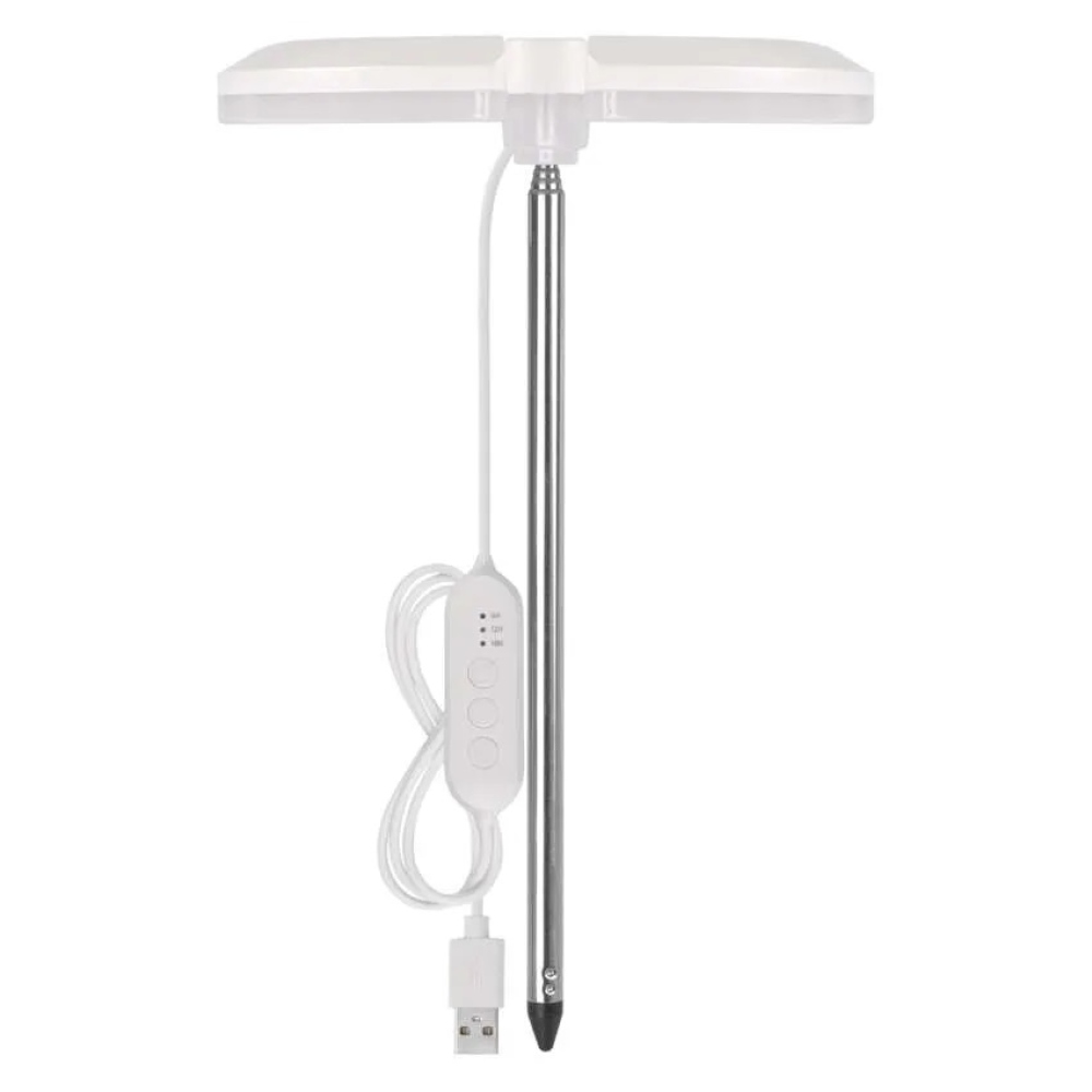 LED GROW növénytermesztő lámpa 8 W, időzítővel, szabályozható fényerővel - fehér