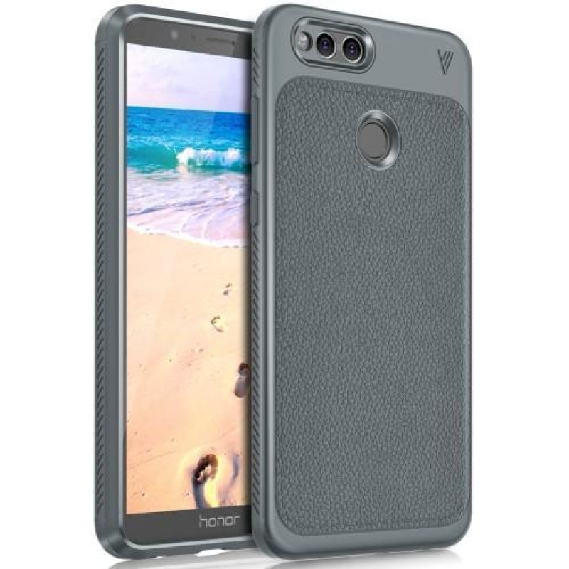 Just gél tok texturált hátlappal a Honor 7X készülékhez - szürke