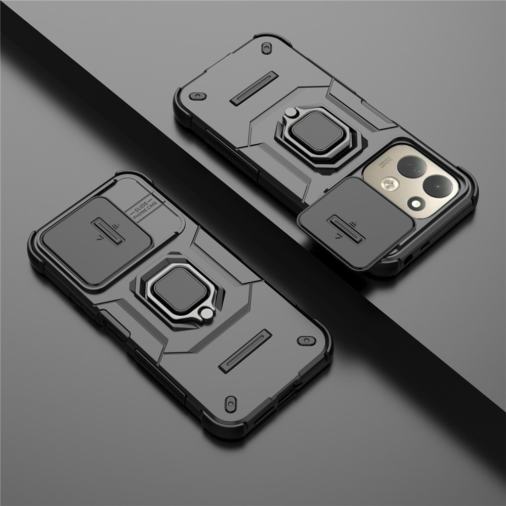 Lens ütésálló tok a Xiaomi Redmi 17 4G/5G-hez – fekete