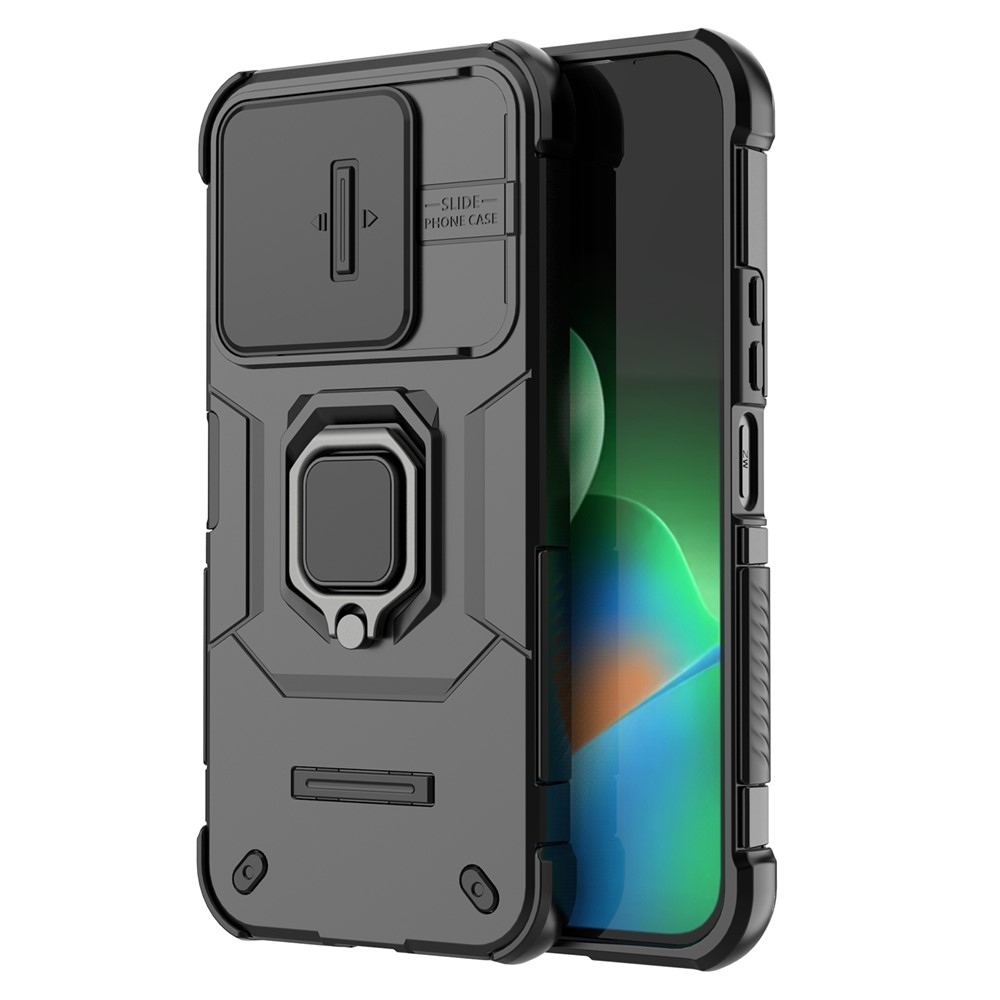 Lens ütésálló tok a Xiaomi Redmi 17 4G/5G-hez – fekete