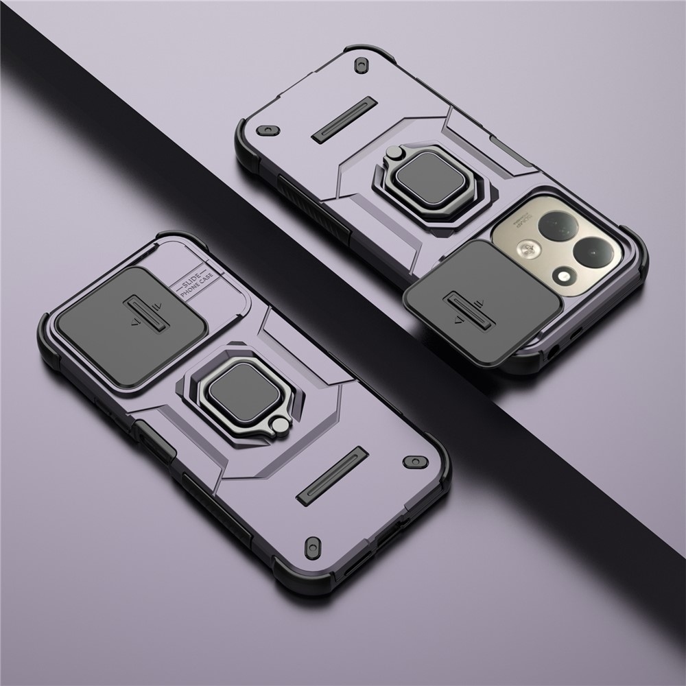 Lens strapabíró tok a Xiaomi Redmi 17 4G/5G-hez – lila