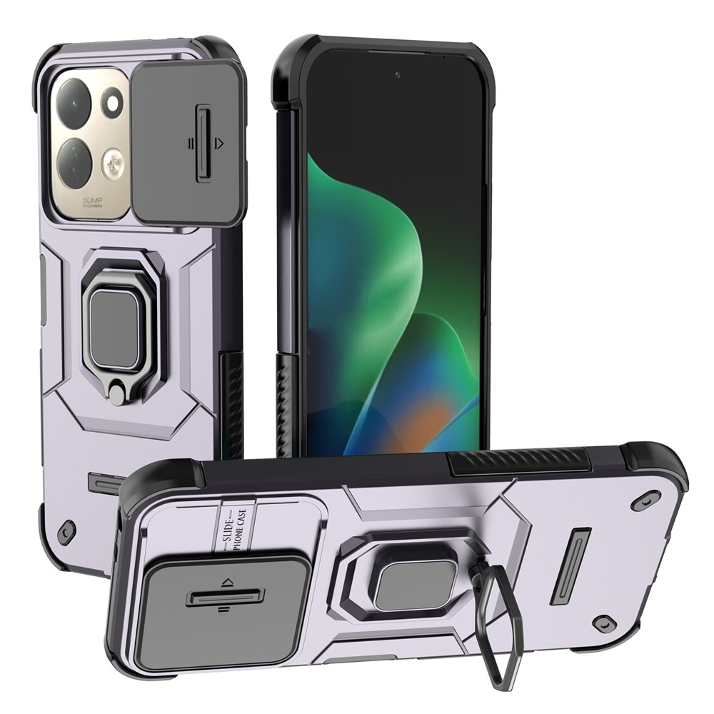 Lens strapabíró tok a Xiaomi Redmi 17 4G/5G-hez – lila
