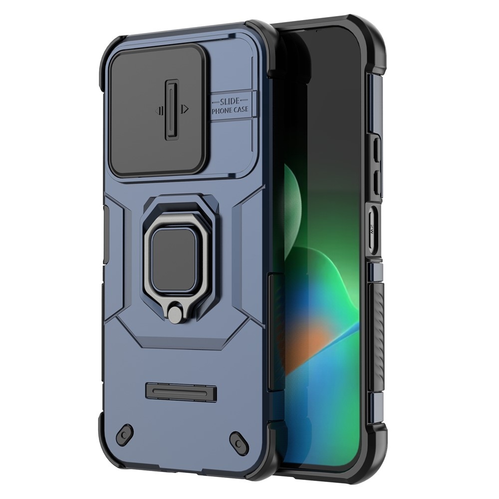Lens strapabíró tok a Xiaomi Redmi 17 4G/5G-hez – kék