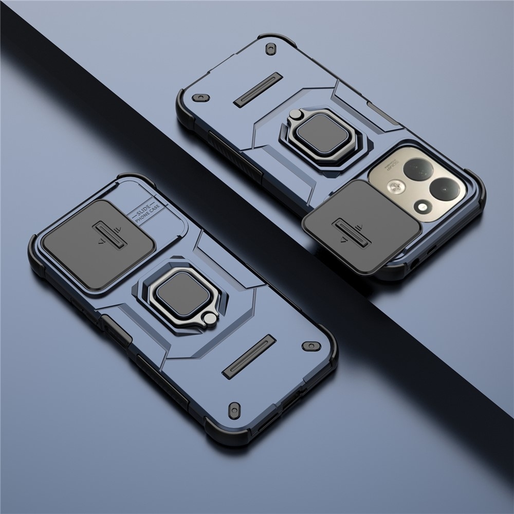 Lens strapabíró tok a Xiaomi Redmi 17 4G/5G-hez – kék
