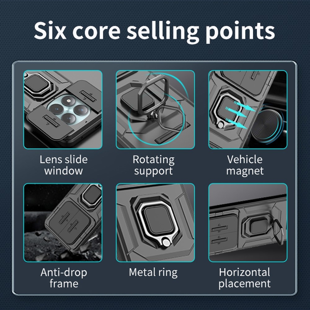 Lencseálló borítás Xiaomi Redmi Note 15 Pro+ 5G/Xiaomi Poco M8 Pro 5G - fekete