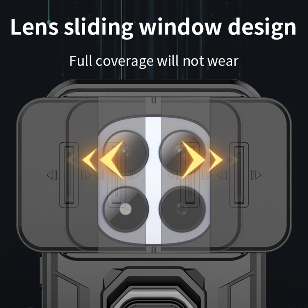 Lencseálló borítás a Xiaomi Redmi Note 15 Pro 5G készülékhez - fekete