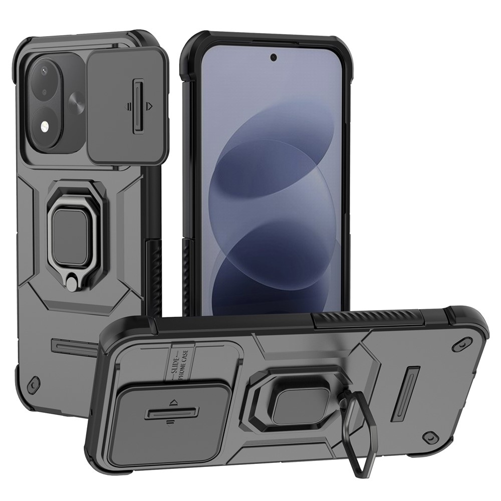 Lens strapabíró tok a Xiaomi Redmi Note 17 4G/5G-hez – fekete