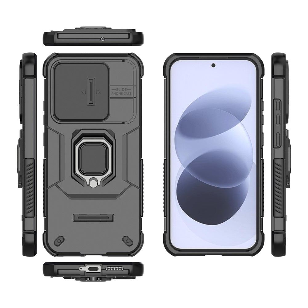 Lens strapabíró tok a Xiaomi Redmi Note 17 4G/5G-hez – fekete
