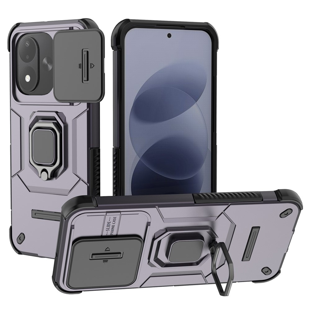 Lens strapabíró tok a Xiaomi Redmi Note 17 4G/5G-hez – lila