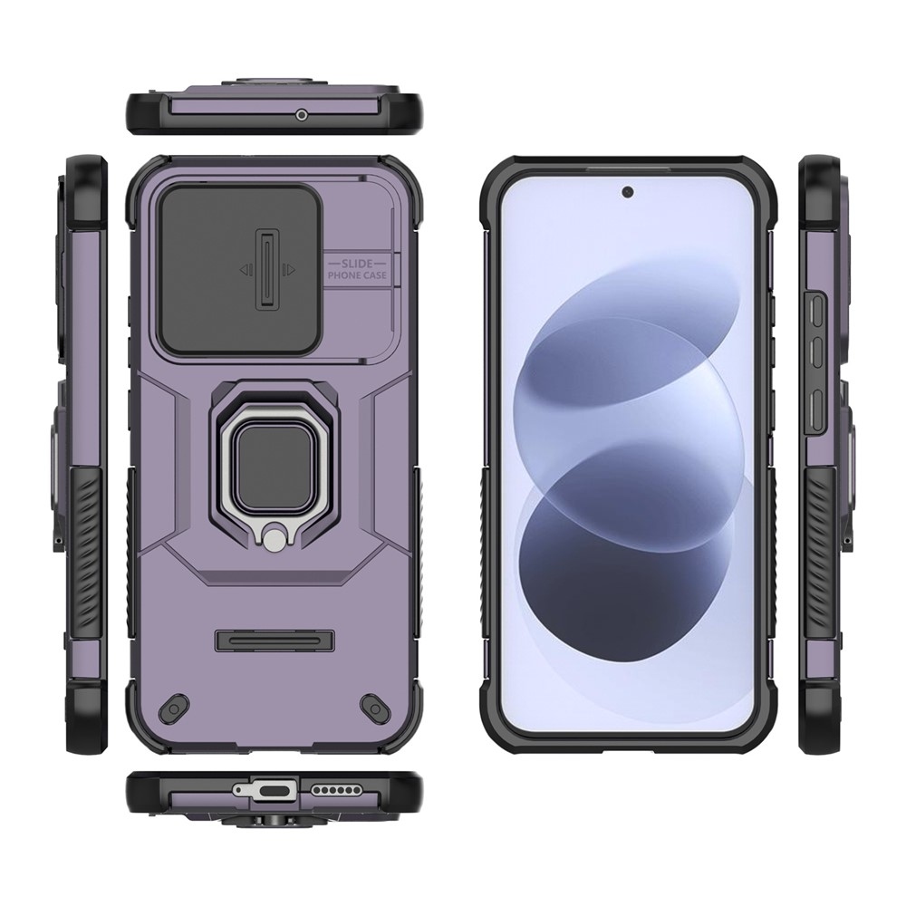 Lens strapabíró tok a Xiaomi Redmi Note 17 4G/5G-hez – lila