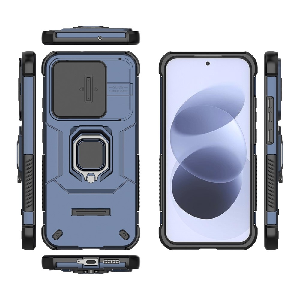 Lens strapabíró tok a Xiaomi Redmi Note 17 4G/5G-hez – kék