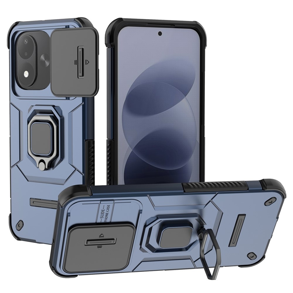 Lens strapabíró tok a Xiaomi Redmi Note 17 4G/5G-hez – kék