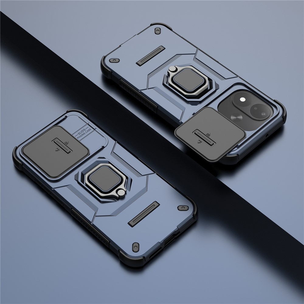 Lens strapabíró tok a Xiaomi Redmi Note 17 4G/5G-hez – kék